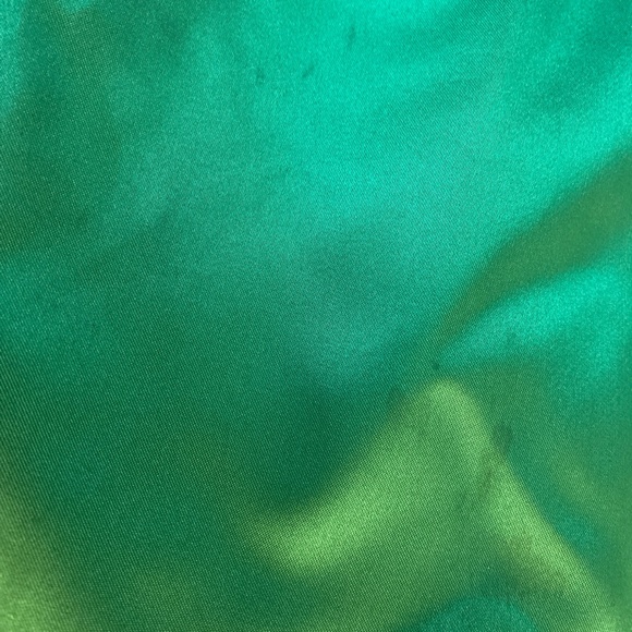 Vintage Emerald Green Bill Glass Formal Dress - Picture 4 of 4